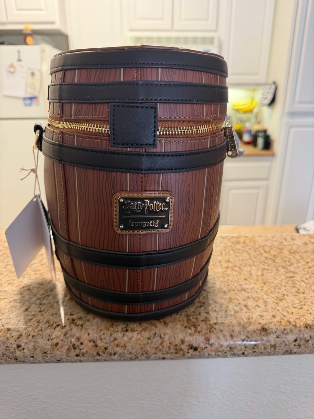 Loungefly Harry Potter Butterbeer barrel purse. - Picture 4 of 5